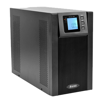 ИБП POWERMAN Online 2000, LCD, двойного преобразования, 2000ВА, 1800Вт, 8 штук IEC320 С13 с резервны