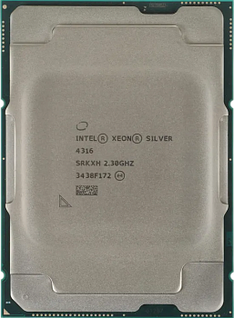 Процессор/ CPU LGA4189 Intel Xeon Silver 4316 (Ice Lake, 20C/40T, 2.3/3.4GHz, 30MB, 150W) OEM