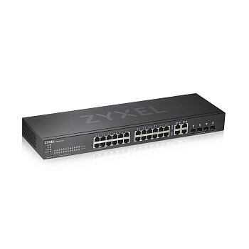 ZYXEL GS1920-24V2-EU0101F Коммутатор/ ZYXEL GS1920-24v2 Hybrid Smart switch ZYXEL Nebula Flex, 24xGE