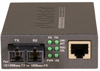 PLANET FT-802S35 FT-802S35 медиа конвертер/ 10/100TX - 100Base-FX (SC) Single Mode Bridge Fiber Conv
