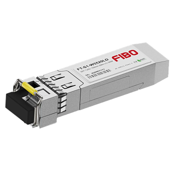 FIBO FT-S1-W5520LD Трансивер/ FIBO FT-S1-W5520LD SFP модуль WDM, 1.25G, 20 км, TX 1550 нм, RX 1310 н