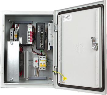 OSNOVO OS-34TB1(SW-80402/IL) Коммутатор/ OSNOVO Уличный управляемый (L2) коммутатор с термостабилиза