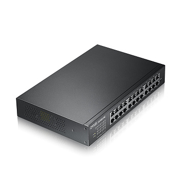 ZYXEL GS1900-24E-EU0103F Коммутатор/ ZYXEL GS1900-24E, Smart L2 switch rack 19 ", 24xGE, desktop, si