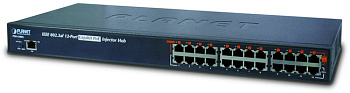 PLANET POE-1200G инжектор/ PLANET 12-Port 802.3at Managed Gigabit Power over Ethernet Injector Hub (