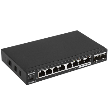 Tenda TEM2010X Коммутатор/ Tenda TEM2010X Коммутатор неуправляемый, 10 портов, RJ-45 8х2,5 Гбит/с, S