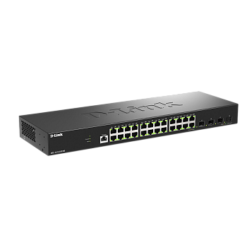 D-Link DGS-1210-28X/ME/C1A Коммутатор/ Управляемый L2 коммутатор, 24x1000Base-T, 4x10GBase-X SFP+, з