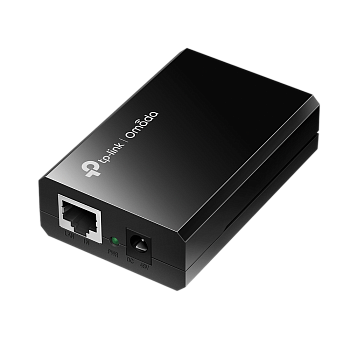 TP-Link PoE150S PoE инжектор/ Gigabit PoE Injector, 2*Gb Ethernet ports, up to 15.4W, 802.3af