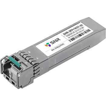 SNR SNR-SFP+W37-60 Модуль/ Модуль SFP+ WDM, дальность до 60км (21dB), 1330нм