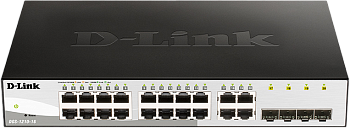 D-Link DGS-1210-16/G2A Коммутатор/ Настраиваемый L2 коммутатор, 16х1000Base-T, 4хCombo 1000Base-T/SF