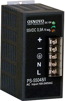 OSNOVO PS-55048/I Блок питания/ OSNOVO Промышленный блок питания. DC55V, 0,9A (48W). Диапазон входны