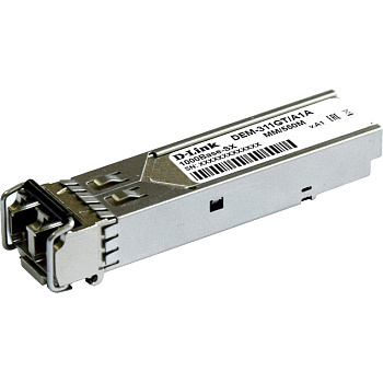 D-Link DEM-311GT/A1A Трансивер/ SFP-трансивер, 1000Base-SX (Duplex LC), 850нм, многомод, до 550м