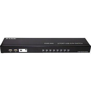 D-Link KVM-440/C2A Коммутатор/ KVM-440 8-port KVM Switch, VGA+USB ports