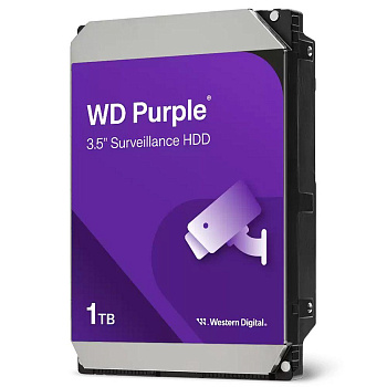 Жесткий диск Western Digital Purple DV WD10PURZ, 1TB, SATA3, Cache 64MB, OEM {20}