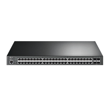 TP-Link SG3452P Коммутатор/ 48-port Gigabit PoE+ L2+ switch, 48 802.3af/at PoE+ ports, 4 Gb SFP slot
