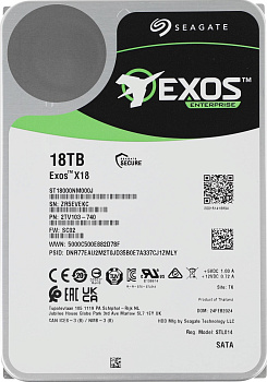 Жесткий диск Seagate SATA-III 18Tb ST18000NM000J Server Exos X18 512E (7200rpm) 256Mb 3.5" [ST18000N