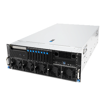 Серверная платформа/ ASUS ESC8000-E12P, 4U, 2 x LGA4710 350W, 32x DDR5 6400, 8 x 2.5" hsb NVMe, 2x M