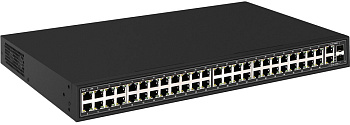 OSNOVO SW-64822(700W) Коммутатор/ OSNOVO 48 портовый PoE коммутатор, 48*10/100 Base-T PoE, 2*GE Comb