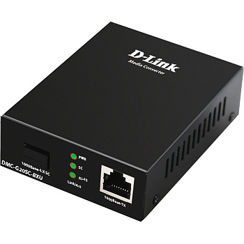 D-Link DMC-G20SC-BXU/A1A Трансивер/ DMC-G20SC-BXU WDM Media Converter 1000Base-T to 1000Base-LX, SC,