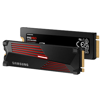 Samsung SSD 990 PRO, 4000GB, M.2(22x80mm), NVMe 2.0, PCIe 4.0 x4, V-NAND TLC, R/W 7450/6900MB/s, IOP