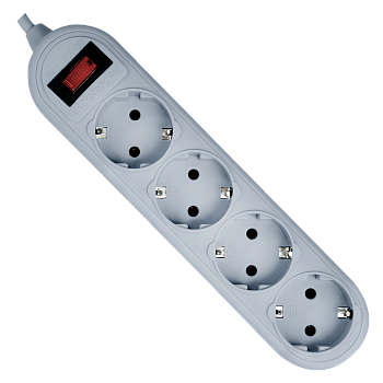 Сетевой фильтр Defender ES Lite 1.8 1,8 м, 4 розетки/ Surge Protector Defender ES Lite 1.8 1,8m, 4 р