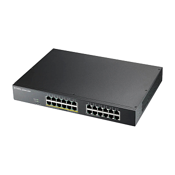 ZYXEL GS1915-24EP-EU0101F Коммутатор/ Zyxel NebulaFlex GS1915-24EP Hybrid Smart L2 PoE+ Switch, 19" 