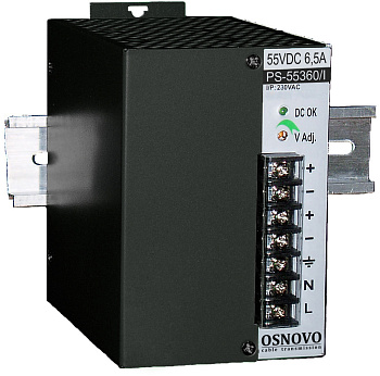 OSNOVO PS-55360/I Блок питания/ OSNOVO Промышленный блок питания. DC55V, 6,5A (360W). Диапазон входн