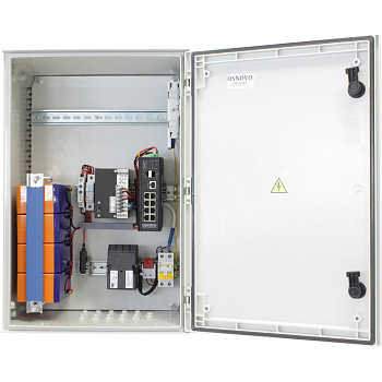 OSNOVO OSP-46TB1(SW-80802/ILS(port 90W)) Коммутатор/ OSNOVO  Уличный L2+ коммутатор на 10 портов с т