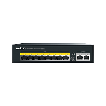 Netis P110C Коммутатор/ Коммутатор Netis P110C (L2) 10x100Мбит/с 8PoE+ 120W неуправляемый