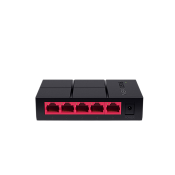 Mercusys MS105G Коммутатор/ Unmanaged Gigabit switch, 5 ports RJ-45 LAN 10/100/1000Mbps, plastic cas