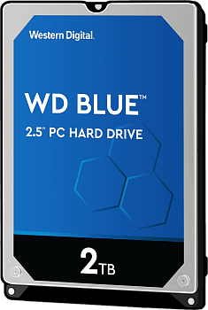 Жесткий диск/ HDD WD SATAIII 2Tb 2.5"" Blue 5400 128Mb 1 year warranty