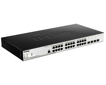 D-Link DGS-1210-28P/ME/B1A Коммутатор/ DGS-1210-28P/ME/B Managed L2 Metro Ethernet Switch 24x1000Bas