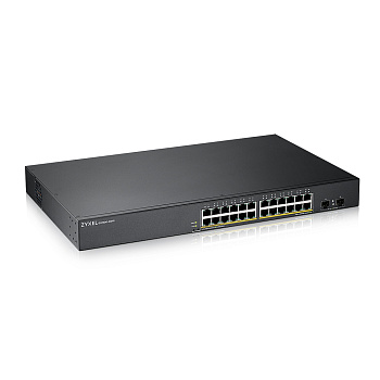 ZYXEL GS190024HPV2-EU0101F Коммутатор/ ZYXEL GS1900-24HPv2, Smart L2 PoE + switch rack 19 ", 24xGE P