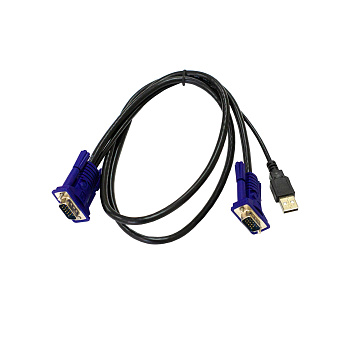 Origo OKVMCU/A1A Кабель/ Кабель KVM с разъемами VGA и USB, 1,8 м
