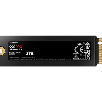 Samsung SSD 990 PRO, 2000GB, M.2(22x80mm), NVMe 2.0, PCIe 4.0 x4, V-NAND TLC, R/W 7450/6900MB/s, IOP