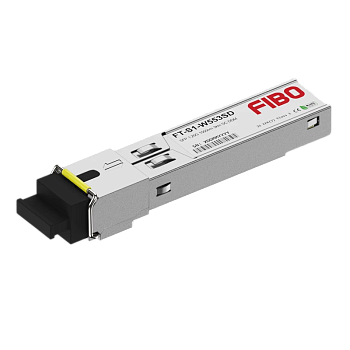 FIBO FT-S1-W553SD Трансивер/ FIBO FT-S1-W553SD SFP модуль WDM, 1.25 G, 3 км, TX 1550 нм, RX 1310 нм,
