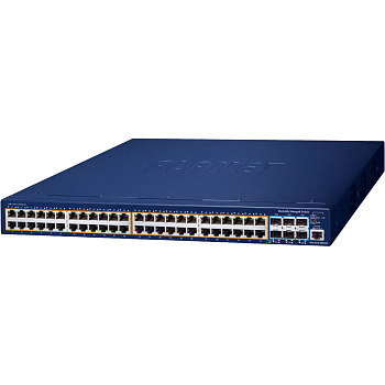 PLANET SGS-6310-48P6XR коммутатор/ PLANET Layer 3 48-Port 10/100/1000T 802.3at PoE + 6-Port 10G SFP+
