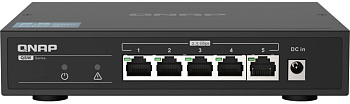 QNAP QSW-1105-5T Коммутатор/ QNAP QSW-1105-5T 5-Port RJ-45 Unmanaged 2.5Gbps fanless switch, Switchi