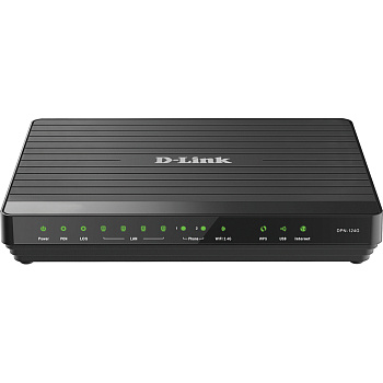 D-Link DPN-124G/2S1U/A1A Маршрутизатор/ DPN-124G GPON ONT Wi-Fi N300 Router, GPON WAN, 4x1000Base-T 