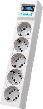 Сетевой фильтр/ Surge protector Pilot SG5 5 outlets (GP), 10A / 2.2kVt, automatic circuit-breaker, 5