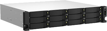 Сетевое хранилище без дисков/ SMB QNAP Network RAID drive, 12 3.5"/2.5" compartments, 2 2.5 GbE port