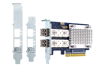 Сетевой адаптер/ QNAP QXP-32G2FC Dual-port Fiber Channel adapter, 2 x 32 Gb / s SFP +, PCIe Gen3 x8.
