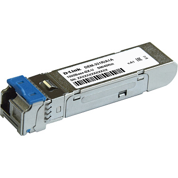 D-Link 331R/40KM/B1A Трансивер/ 331R/40KM WDM SFP Transceiver, 1000Base-BX-U, Simplex LC, TX: 1310nm