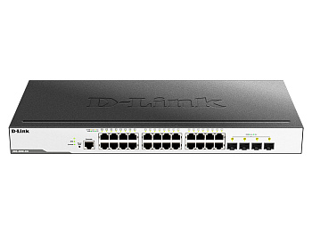 D-Link DGS-3000-28L/B1A Коммутатор/ DGS-3000-28L/B Managed L2 Switch 24x1000Base-T, 4x1000Base-X SFP