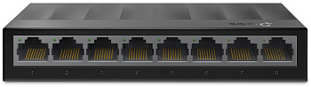 TP-Link LS1008G Коммутатор/ 8 ports Giga Unmanaged switch, 8 10/100/1000Mbps RJ-45 ports, plastic sh