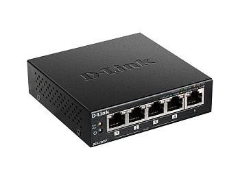 D-Link DGS-1005P/A1A Коммутатор/ DGS-1005P Unmanaged Switch 5x1000Base-T (4x1000Base-T PoE), PoE Bud
