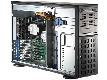 Серверная платформа/ SYS-741P-TRT (bundle4): 4U(Tower) /  2x LGA-4677 / 16x DDR5 RDIMM / 8x3.5 SATA/