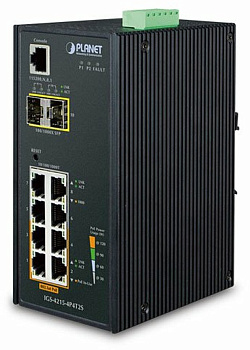 PLANET IGS-4215-4P4T2S коммутатор/ PLANET IP30 Industrial L2/L4 4-Port 10/100/1000T 802.3at PoE + 4-