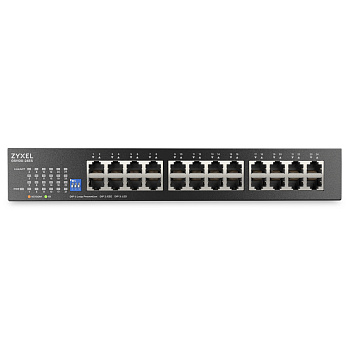 ZYXEL GS1100-24ES-EU0101F Коммутатор бесшумный/ Unmanaged Gigabit Switch Zyxel GS1100-24ES, 24xRJ-45