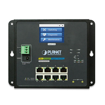 PLANET WGS-5225-8T2SV коммутатор/ PLANET WGS-5225-8T2SV IP30, IPv6/IPv4, L2+ 8-Port 10/100/1000T + 2