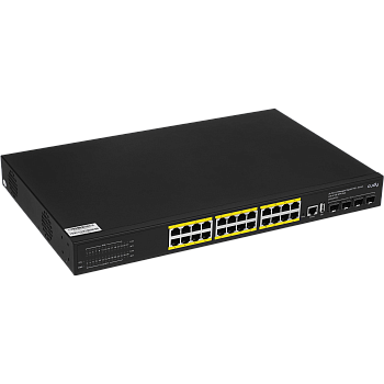 Cudy GS5024PS4-400W Коммутатор/ 24-Port Layer 3 Managed Gigabit PoE+ Switch with 4 10G SFP Slots, 40